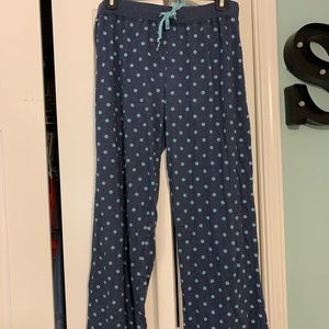 Polka dot blue pj pants